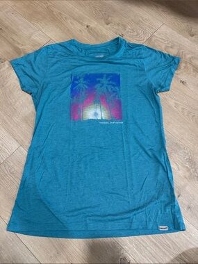 Cariloha Bamboo Blend Teal Short Sleeve T-Shirt